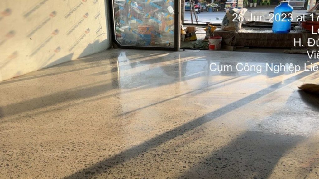 Quy trình đánh bóng sàn đá mài