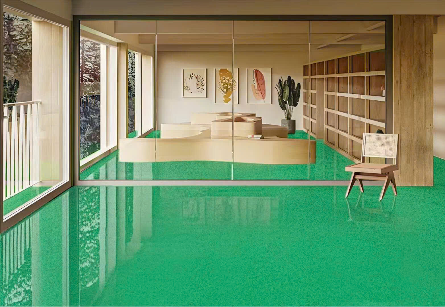 Thi công sơn Epoxy sàn nhà xưởng Kim Yến